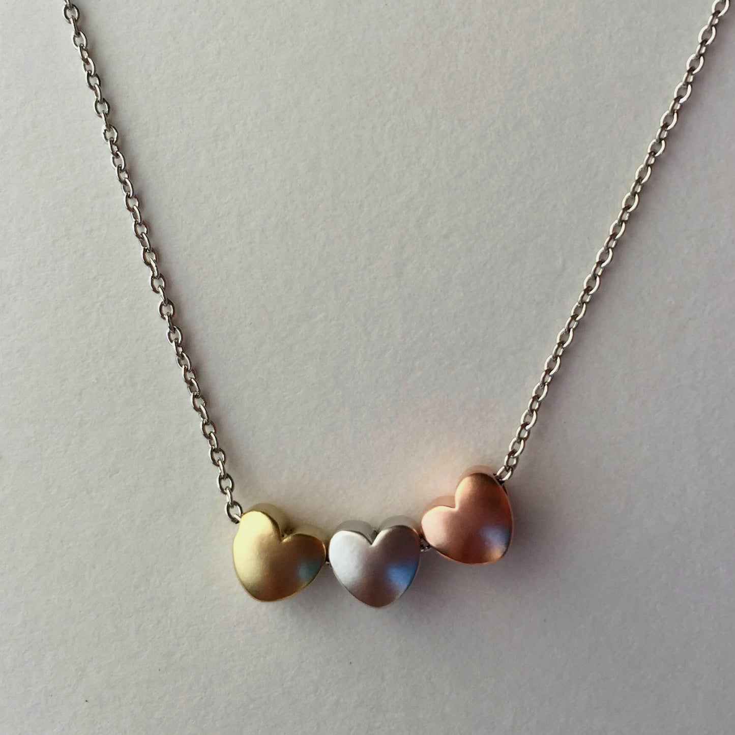 Mixed Metal Heart Necklace - Aloraflora Jewelry