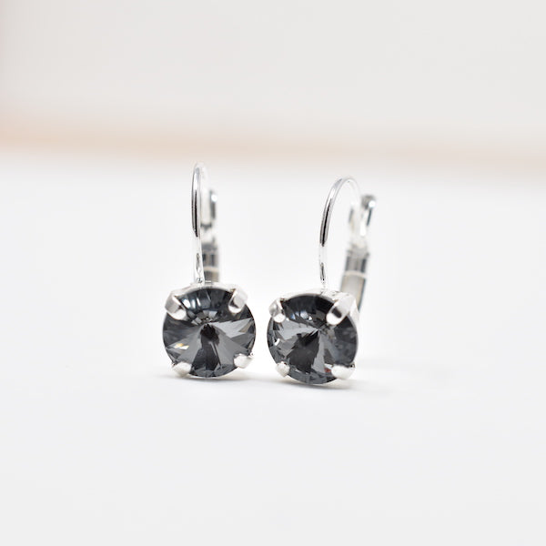 Caged Crystal Drop Earrings | 8mm