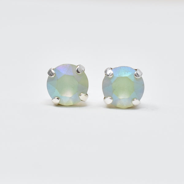 Caged Crystal Stud Earrings | 8mm