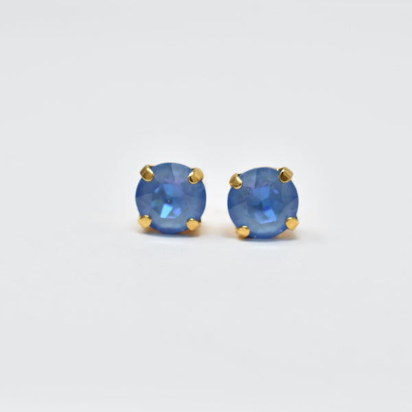 Caged Crystal Stud Earrings | 8mm