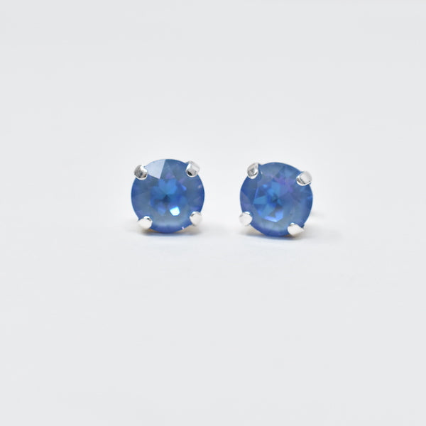Caged Crystal Stud Earrings | 8mm