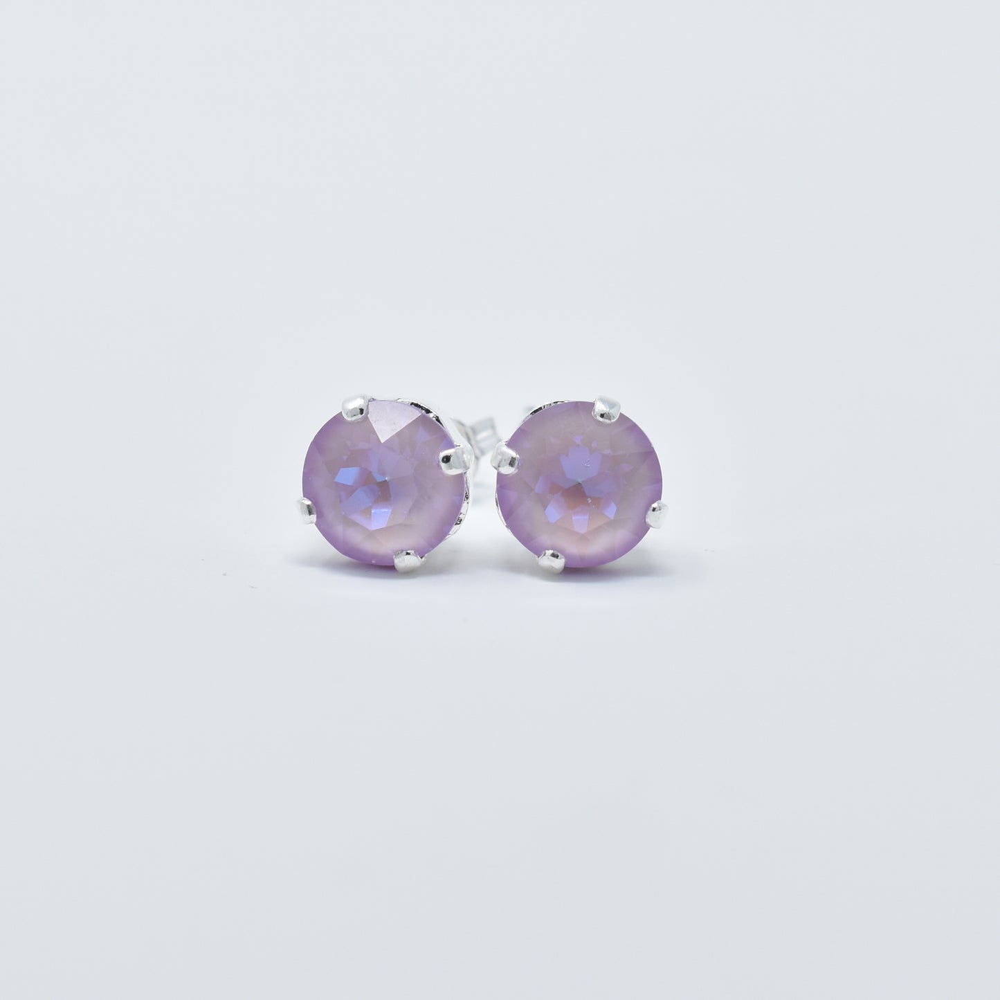 Caged Crystal Stud Earrings | 8mm