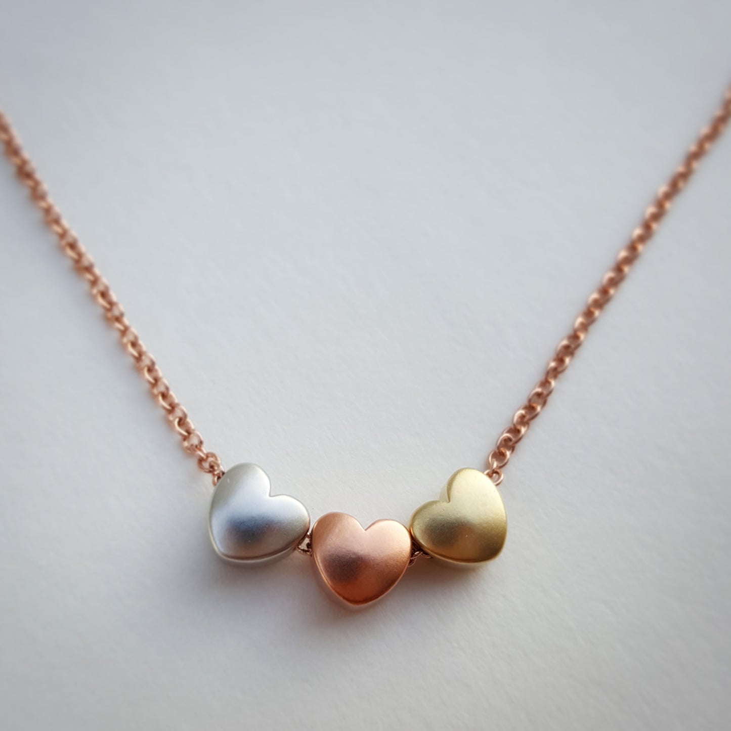 Mixed Metal Heart Necklace - Aloraflora Jewelry