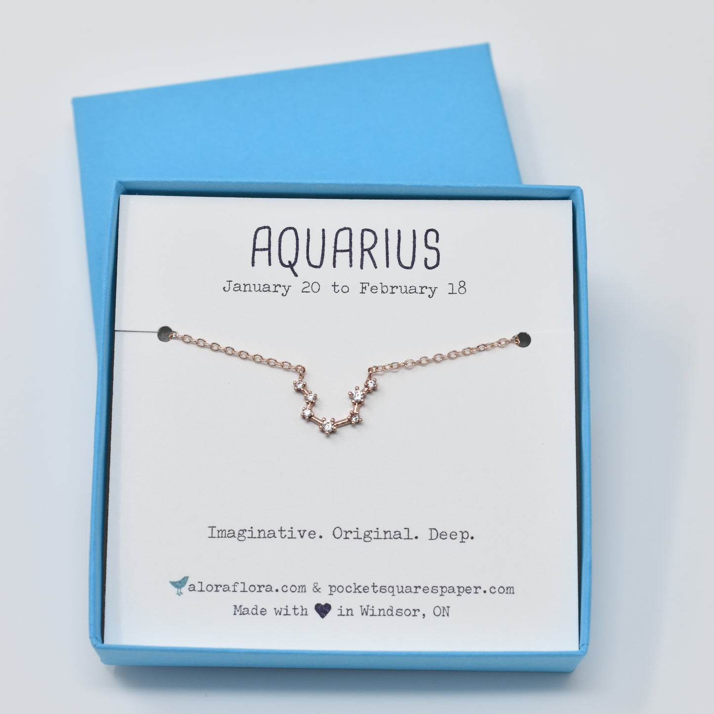 Aquarius Constellation Necklace